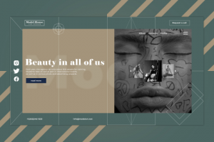 Дизайн для модельного агенства.