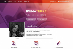 Лендинг дизайера