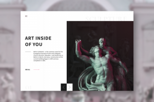 Landing Page для сайта арт искусства