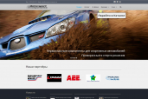 Сайт компании-поставщика компонентов и телеметрии для автоспорта