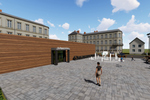 Входная группа подземного океанариума