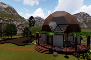 Экодом в Финляндии, в горах