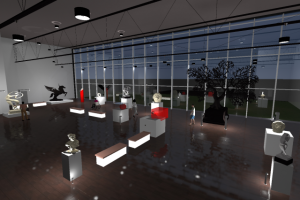 Выставочный павильон - зал скульптур