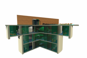 3д разрез подземного сооружения