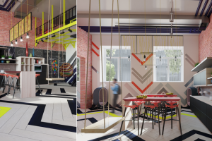 Разработка интерьера творческого коворкинга