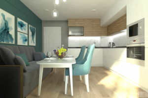 Дизайн проект кухни 15 м.кв