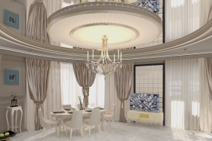 Гостиная комната в стиле Арт-деко