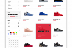 Страница Интернет Каталога Shoes store (Replica)