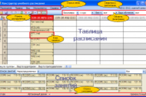 Конструктор учебного расписания