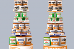 Торговый стенд для лакокрасочной продукции