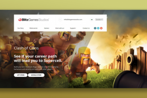 Игровой инфо-сайт "BlitzGamesStudio".