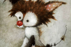 персонаж для детской книги - кукла "Щенок Кнопка"