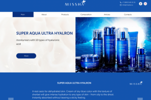 Дизайн интернет-магазина корейской косметики Missha