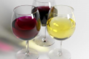 3-х мерная модель бокалов с вином для СОЮЗ-ВИНО