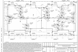 План кровли (молниезащита)