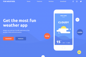 Верстка тестового лендинга