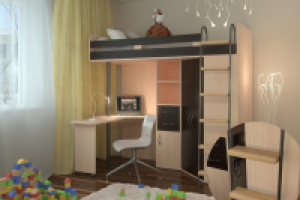 Описание детской кровати чердак "М-85"