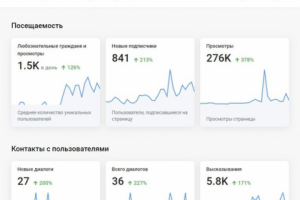 Статистика посещаемости после проведённой кампании по таргетингу