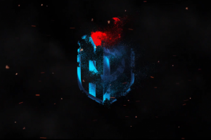 Анимация логотипа с частицами