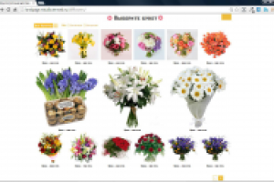 Сайт с каталогом цветов