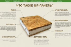 Главная страница сайта о каркасных домах