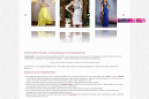 Интернет магазин "под ключ". Аренда платьев.