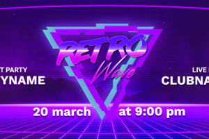 Флаер для приглашения в клуб на концерт