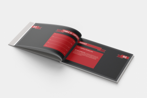 Внутреннее оформление брендбука вымышленной компании