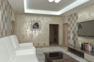 Дизайн и визуализация гостиной