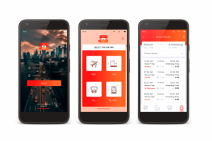 On the Road  - дизайн мобильного приложения