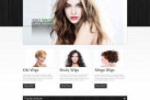 Проект дизайна для интернет-магазина париков