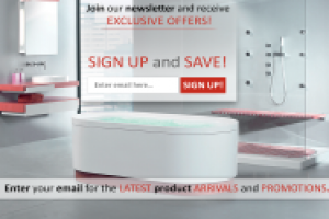 Всплывающий баннер для магазина сантехники