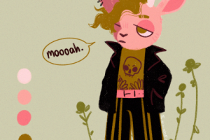 персонаж в стиле animal crossing