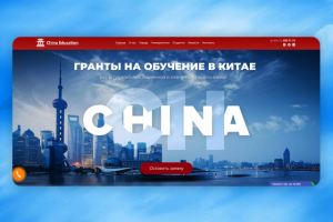 Сайт визитка для China Education