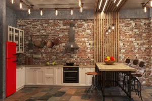 гостиная лофт