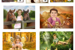 детская постановочная фотография(с элементами коллажа.