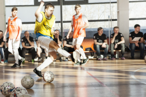 Тренировка сборний России по мини футболу