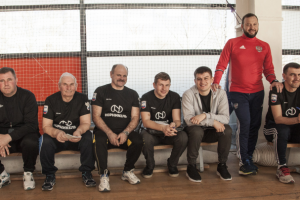 Тренировка сборний России по мини футболу