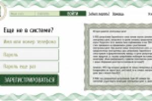 проект интерфейса платежной системы