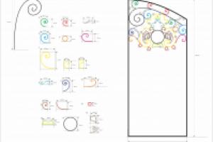 Кованные ворота с деталировкой