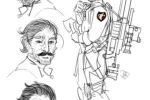 Male soldier character