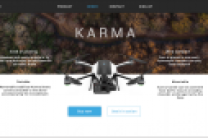 Landing Page KARMA DRON