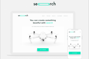 Дизайн лендинга для дронов