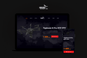 Лендинг для продажи дронов