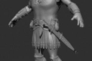 3D Моделирование персонажа - высокополигональное 5