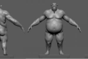 3D Моделирование персонажа - высокополигональное 2