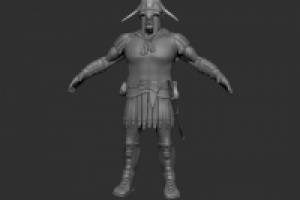 3D Моделирование персонажа - 87 воин