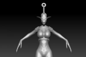 3D Персонаж : Мираск для инди-игры - умышленно упрощенный 4