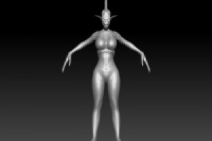 3D Персонаж : Мираск для инди-игры - умышленно упрощенный 3