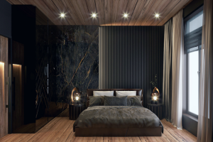 Дизайн спальни загородного дома